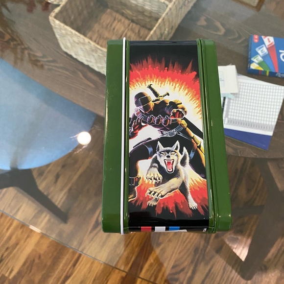 Vintage metal GI Joe lunch box; minor scratches; latch works great. - Picture 10 of 11